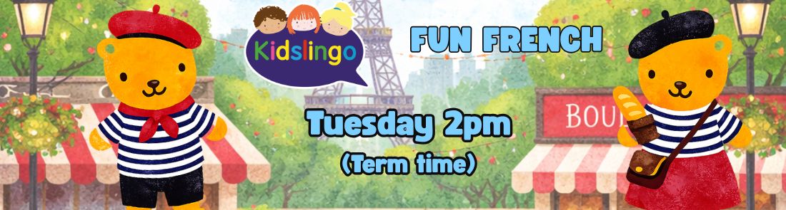 Kidslingo French classes for toddlers aged 2–5 in Northwich with songs, games and stories at the Playbarn soft play centre.